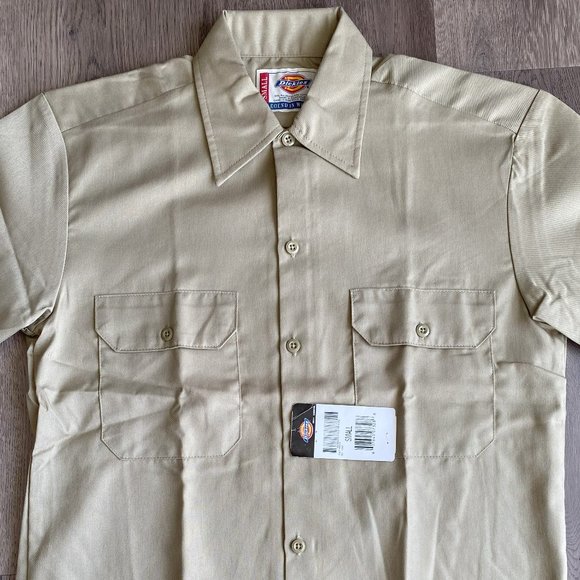NWT Classic Dickies Khaki SS Work Shirt Sz.S - Picture 2 of 6